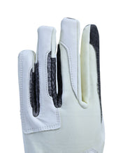 Load image into Gallery viewer, CorrectConnect Oil-Tac Copper Tech Leather Premium Riding Glove in White