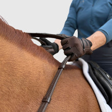 Load image into Gallery viewer, CorrectConnect Super Grip Reins -Heavy Rubber Rein for Ultimate Grip- Hand Stops 5&quot; (13cm) Apart