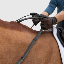 Load image into Gallery viewer, CorrectConnect Super Grip Reins -Heavy Rubber Rein for Ultimate Grip- Hand Stops 5&quot; (13cm) Apart
