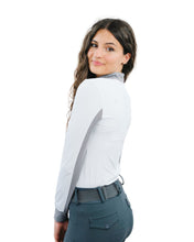 Load image into Gallery viewer, CorrectConnect White Sun Shirt with Glitter Bars