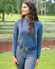 Load image into Gallery viewer, CorrectConnect Cool and Comfortable Navy Sun Shirt