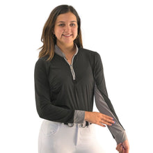 Load image into Gallery viewer, CorrectConnect Cool and Comfortable Black Sun Shirt with Glitter Bars