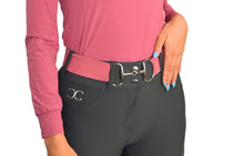 Load image into Gallery viewer, CorrectConnect Burgundy Just Right Summer Breeches + Free Bit Belt