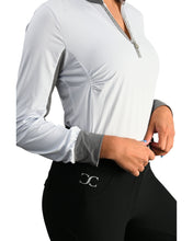 Load image into Gallery viewer, CorrectConnect White Sun Shirt with Glitter Bars