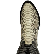 Load image into Gallery viewer, Cowtown Men&#39;s Python Back Cut Round or Pointed Toe Boots 808