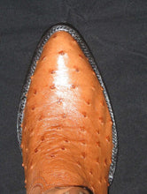Load image into Gallery viewer, Cowtown Men&#39;s Cognac Full Quill Ostrich Square Toe Boot Q94
