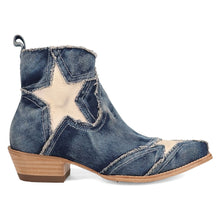 Load image into Gallery viewer, Dan Post Women&#39;s Stardust Blue Denim Snip Toe Boot DP7109