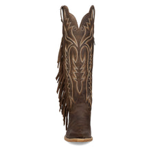 Load image into Gallery viewer, Dan Post Women&#39;s Prairie Dancer Brown Leather Snip Toe Boot DP7103