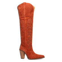Load image into Gallery viewer, Dingo Women&#39;s Primadonna Suede Rust Leather Snip Toe Boot DI2190