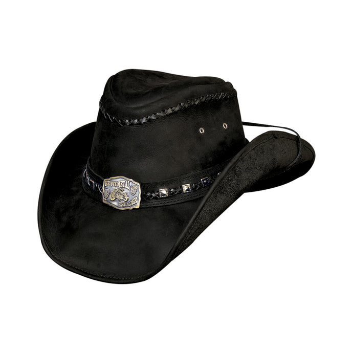 Bullhide Thunder Struck Leather Cowboy Hat 4013BL