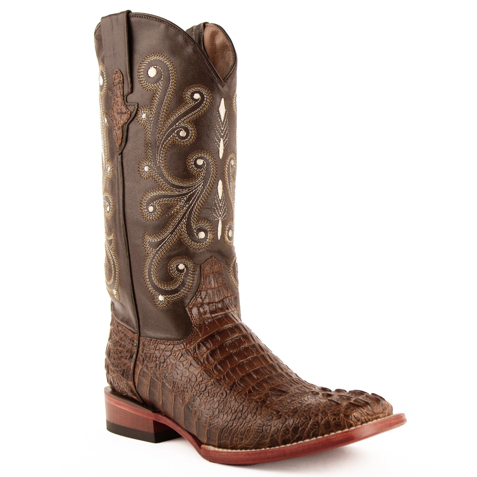 Ferrini square clearance toe boots