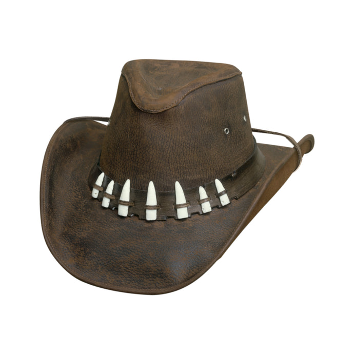 Bullhide Spiffy Shapeable Leather Australian Hat 4056CH