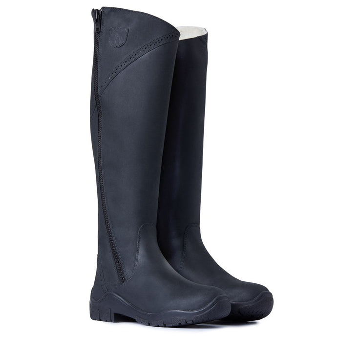 horze women's duvall tall dress boots - black by Equinavia Womens Lauras-Saddlery Choose this perfect boot style for all your riding needs women's tall black dress boots
