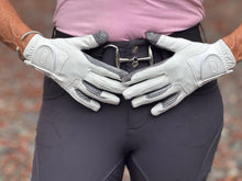 Load image into Gallery viewer, CorrectConnect Oil-Tac Copper Tech Leather Premium Riding Glove in White