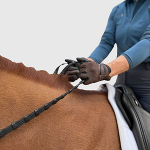 CorrectConnect Sure Grip Rubber Rein with 1" Hand Stop