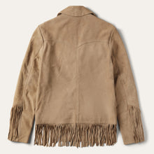 Load image into Gallery viewer, Stetson Womens Light Tan Fringe Suede Jacket 11-098-0539-0074-TA