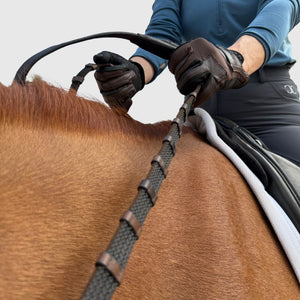 CorrectConnect Sure Grip Rubber Rein with 1" Hand Stop