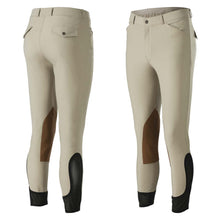 Load image into Gallery viewer, Equinavia Erik Mens Show Knee Patch Breeches - Tan E36005