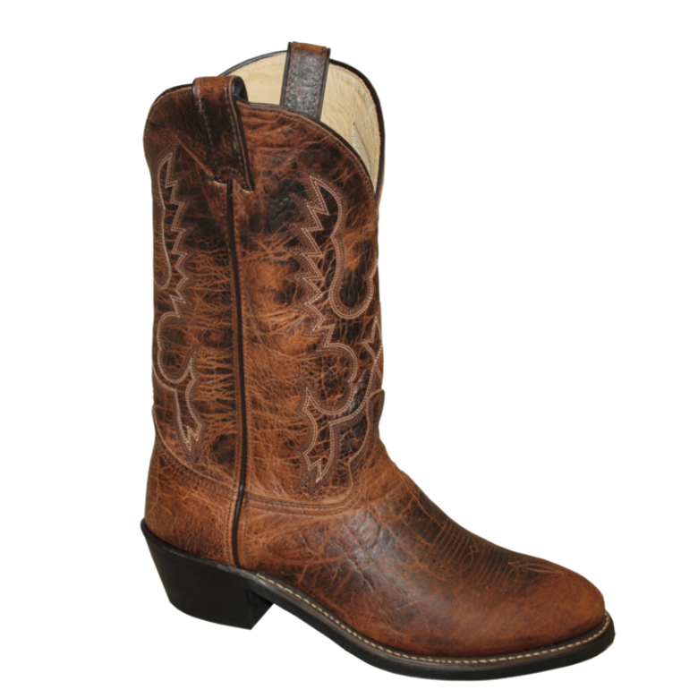 Abilene Men's 12” Antique Brown Bison Round Toe Boot 6426