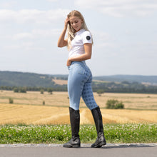 Load image into Gallery viewer, Equinavia Jessie Womens Denim Full Seat High Waist Breeches - Light Blue CP3680