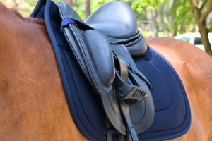 CorrectConnect Dressage Mesh Saddle Pad with Quick Dry Cotton Lining in Navy, White or Black