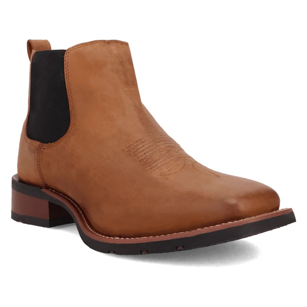 Laredo Men's Devin Tan Leather Square Toe Boot 70009