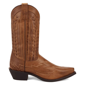 Laredo Men's Silverdale Tan Leather Snip Toe Boot 70017