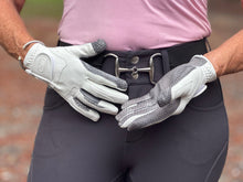 Load image into Gallery viewer, CorrectConnect Oil-Tac Copper Tech Leather Premium Riding Glove in White