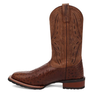 Laredo Men's Stride Chocolate Leather Square Toe Boot 8007