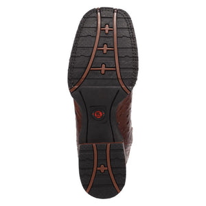 Laredo Men's Stride Chocolate Leather Square Toe Boot 8007