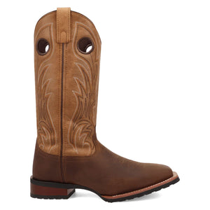Laredo Men's Cullen Dark Brown Leather Square Toe Boot 8016