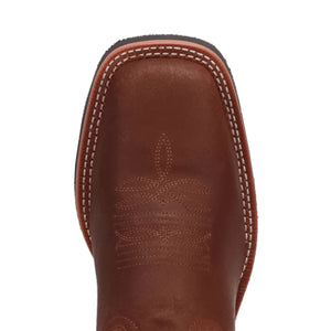 Laredo Men's Chet Dark Rust Leather Square Toe Boot 8022