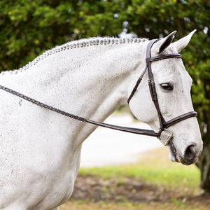 Equinavia Valkyrie Fancy Stitched Hunter Bridle & Reins - Chocolate Brown E10003