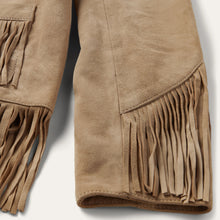 Load image into Gallery viewer, Stetson Womens Light Tan Fringe Suede Jacket 11-098-0539-0074-TA