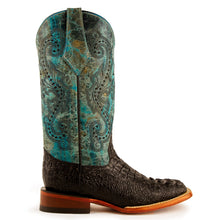 Load image into Gallery viewer, Ferrini Women&#39;s Stampede Cowhide Print Square Toe Boots 90393-50