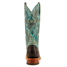 Load image into Gallery viewer, Ferrini Women&#39;s Stampede Cowhide Print Square Toe Boots 90393-50