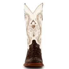 Load image into Gallery viewer, Ferrini Women&#39;s Rancher Cowhide Print Square Toe Boots 90493-09