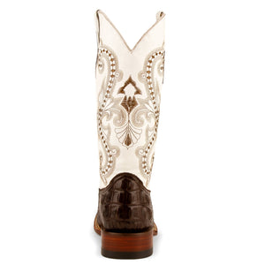 Ferrini Women's Rancher Cowhide Print Square Toe Boots 90493-09