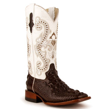 Load image into Gallery viewer, Ferrini Women&#39;s Rancher Cowhide Print Square Toe Boots 90493-09