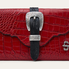 Load image into Gallery viewer, Stetson Women's Red Croco Embossed Clutch Wallet