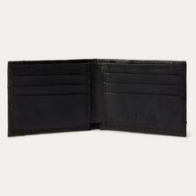 Load image into Gallery viewer, Stetson Men's Black Classic Ostrich Bi-Fold Wallet