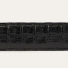 Load image into Gallery viewer, Stetson Men's Black Classic Caiman Western Tab Belt
