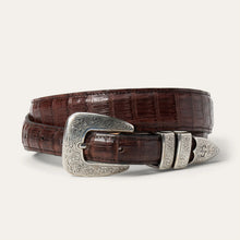 Load image into Gallery viewer, Stetson Men's Cigar Classic Caiman Tapered Belt