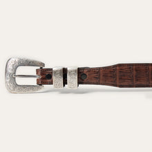 Load image into Gallery viewer, Stetson Men's Cigar Classic Caiman Tapered Belt