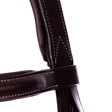 Load image into Gallery viewer, Equinavia Valkyrie Fancy Stitched Figure 8 Bridle &amp; Reins - Chocolate Brown E10002