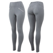 Load image into Gallery viewer, Equinavia Enora Womens Winter Full Seat Tights with Shiny Zippers CP3693
