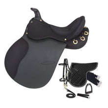 Load image into Gallery viewer, Equitare Pro Am Trail Saddle With Horn ES7630