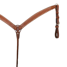Load image into Gallery viewer, Alamo Saddlery 1-3/4 Inch Contour breast collar toast leather with buckstitch 3023-TBS