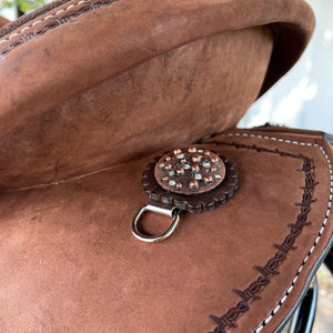 Alamo Saddlery 14 and 15 Inch  Alamo Air Barrel Saddle