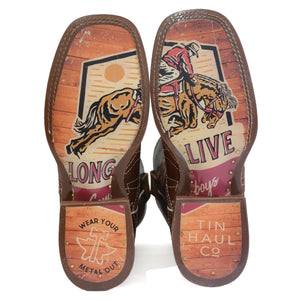 Tin Haul Men's Mesquite / Long Live Square Toe Boots 14-020-0077-0493 BR